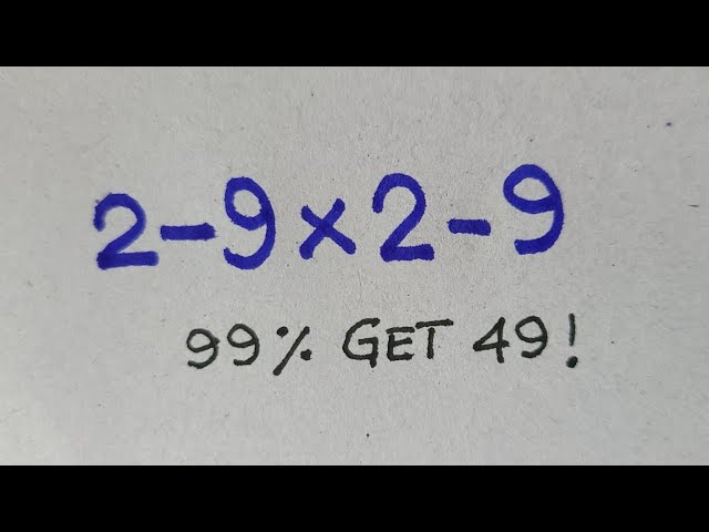 Only 1% Understand Math tricks!