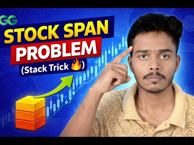 Stock Span Problem | GFG POTD | Stack Based Optimal Solution | Interview DSA