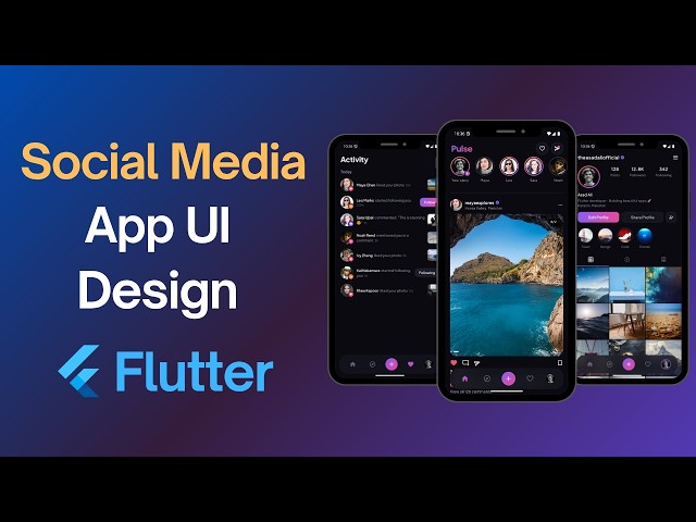 Social Media App UI Design in Flutter