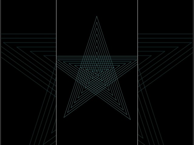 Hypnotic Star Pattern with Python Turtle 🐢✨ | Coding Art