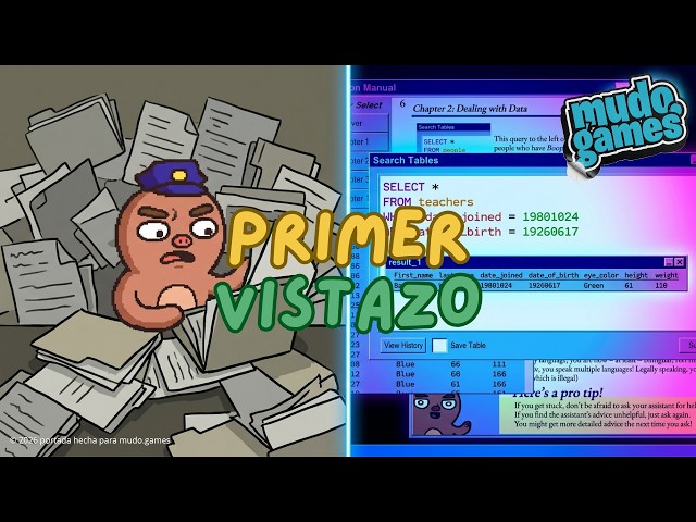 Database Detective DEMO: El mejor juego para aprender SQL [GAMEPLAY] [SIN COMENTARIOS]