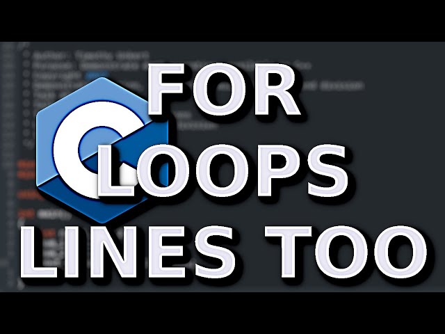 C Programming Tutorial - For Loop With Line Counting