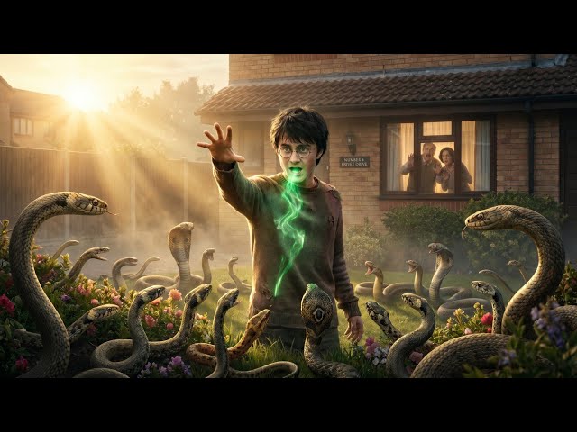 Harry Used Parseltongue To Command The Dursleys' Garden Snakes To Escort Him To Diagon Alley?