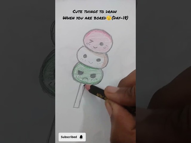 cute things to draw when bored day-18#easy#cute#sketch #art#drawing#tutorial#cutethings#icecream