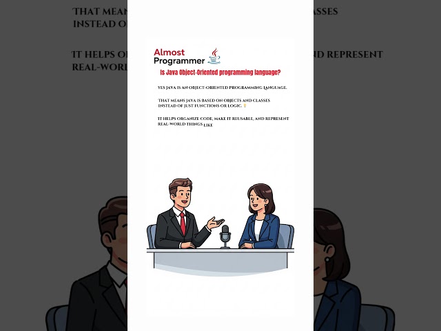 Is Java Object-Oriented? ☕ | Java OOP Explained in 1 Minute | Learn Java Fast 🚀