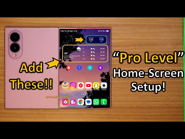 I Finally Made The PERFECT Home Screen Setup For The Fold 8! 🔥