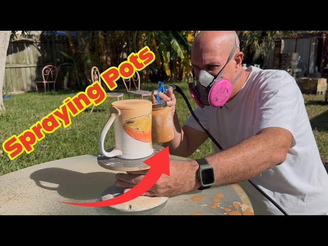 How I Spray Flashing Slips for my Soda Kiln using the VEVOR Compressor(honest review)