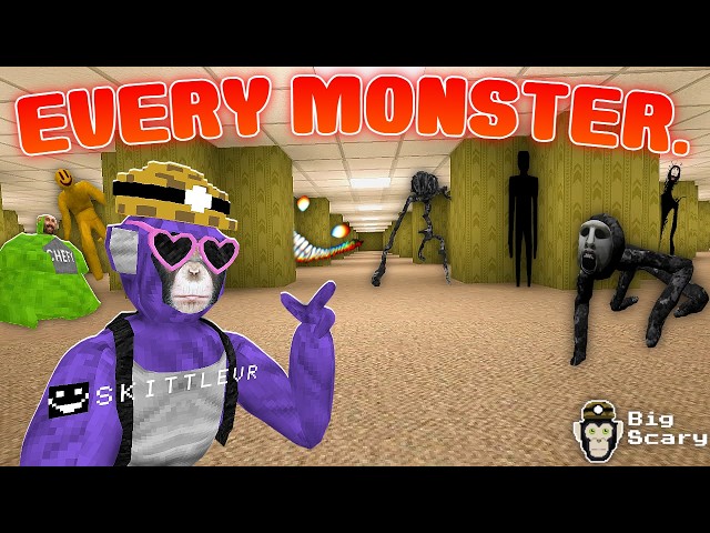 How To Find EVERY MONSTER In BIg Scary BACKROOMS!
