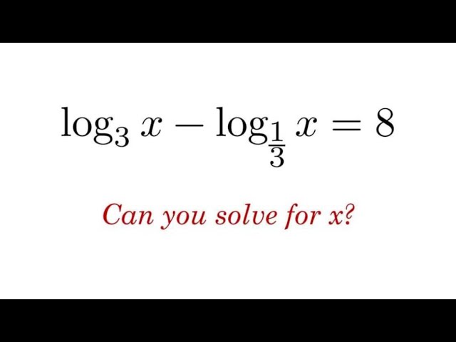 A Nice Algebra Problem | Can You Solve For x?
