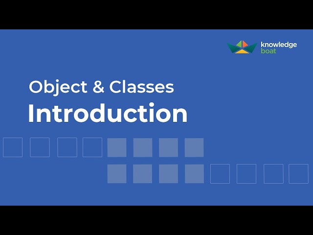 Introduction to Objects & Classes | ICSE Computer Applications | Java & BlueJ