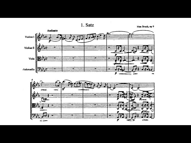 Max Bruch - String Quartet No. 1 in C Minor, Op. 9