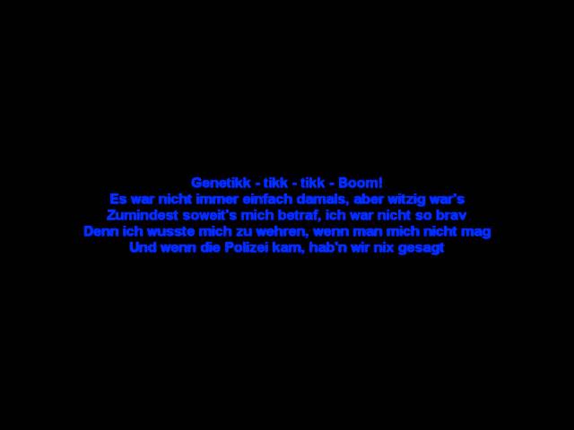 Liebs oder lass es - Genetikk [ Lyrics on Screen]