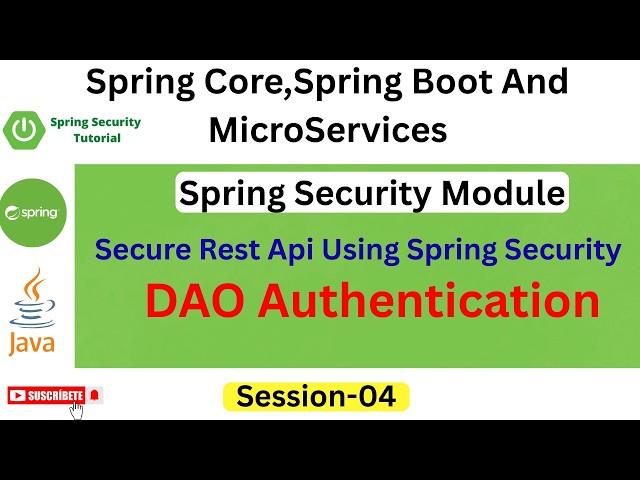 Spring Security Session -04 | Database Authentication | Multiple Users Access Control