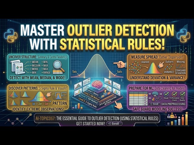 AI Topic 067 | Outlier Detection Using Statistical Rules | Python Data Analysis