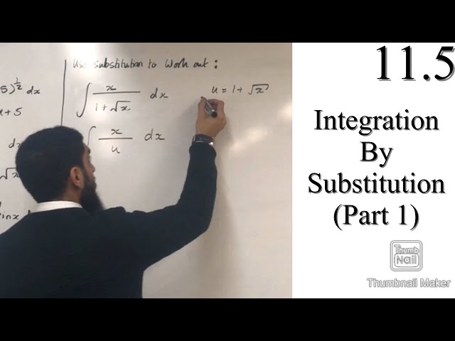 Edexcel A level Maths: 11.5 Integration By Substitution (Part 1)