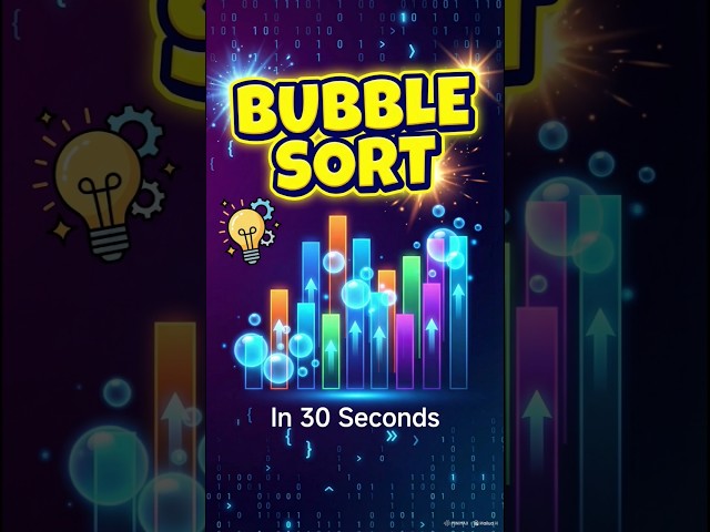 Bubble Sort in C++ under 30 seconds #shorts  #bubblesort #shorts #dsa #sorting #shortsfeed #coding