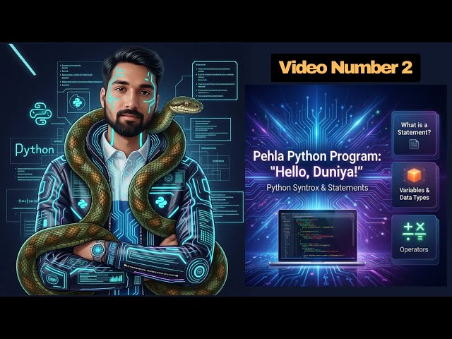Pehla Python Program: "Hello, Duniya!" – Variables, Data Types & Operators Explained!