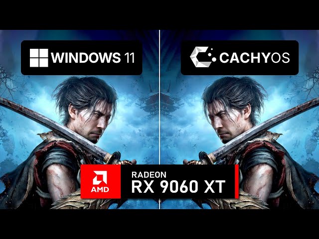 Windows 11 vs CachyOS on RX 9060 XT - (Linux 7.2.2, MESA 26.2.2 Test)