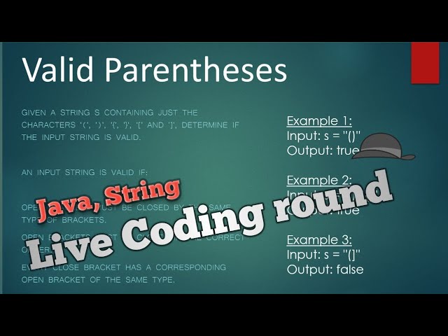 Java Program to check Valid Parenthesis or Balanced Parenthesis| Valid Parentheses Leetcode solution