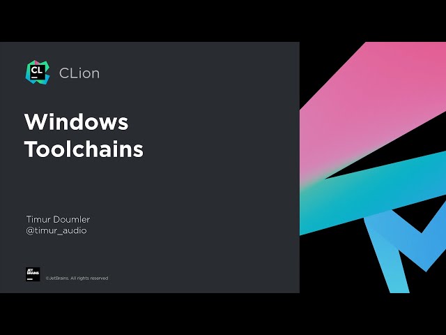 Windows Toolchains in CLion