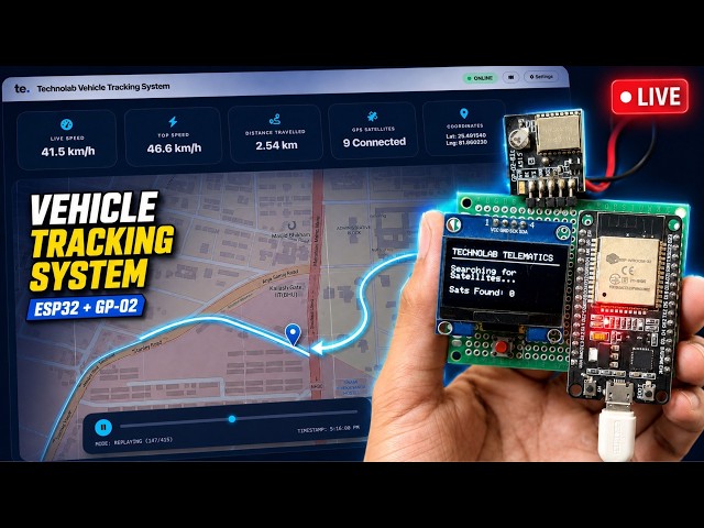 Build a Real-Time IoT Vehicle Tracking System with ESP32 & GP-02 | Live GPS Dashboard