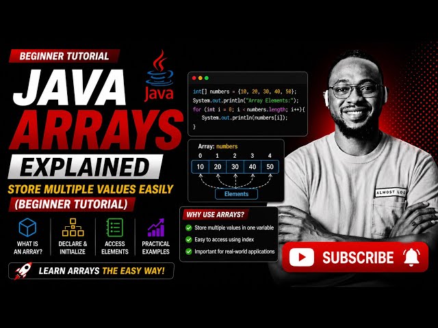 Java Arrays Explained | Store Multiple Values Easily (Beginner Tutorial)