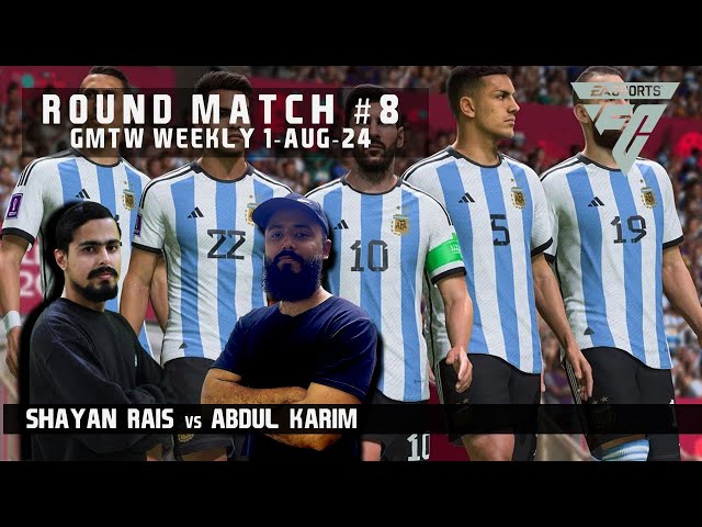 FC 24 France vs France | Shayan Rais (Blue) vs Abdul Karim (White) | M#8 | 1-Aug-24 | PS5