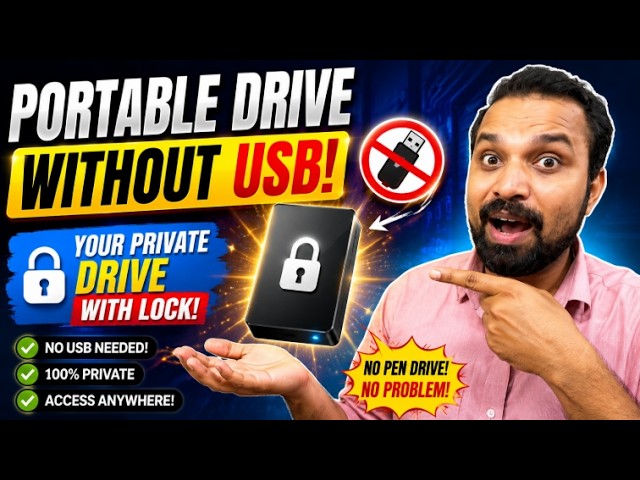 💻 Apne PC Mein Secret Drive Banao! | 🚀 USB Ke Bina Portable Windows Drive With Lock