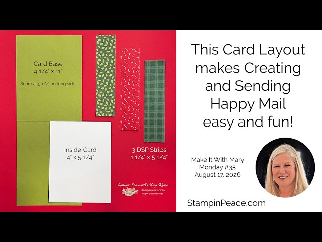 A Simple Card Layout makes Creating and Sending Happy Mail Easy and Fun!