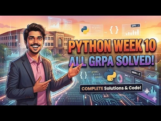 Python Week 10 GRPA Full Solution | IIT Madras BS Degree | Score Full Marks  | Detailed Solution