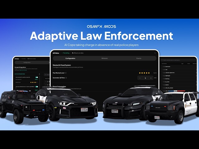 Adaptive Law Enforcement for FiveM Servers | QBCore, QBOX & ESX