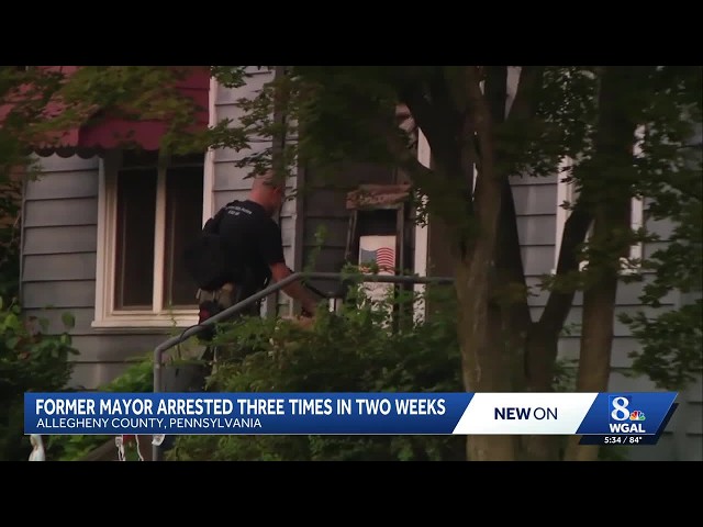 Former Pennsylvania mayor arrested for the third time in two weeks after resigning