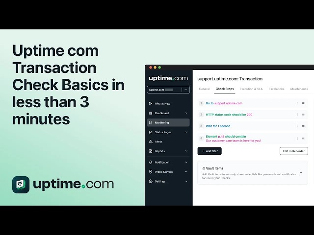 Transaction Check Basics in less than 3 minutes