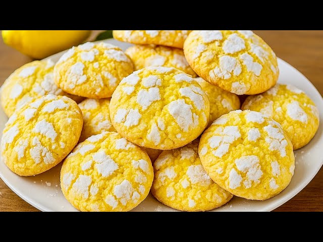 🍋Soft Lemon Cookies! They will disappear in 1 minute! Incredibly delicious and easy recipe!