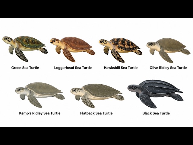 Every Sea Turtle Species Explained