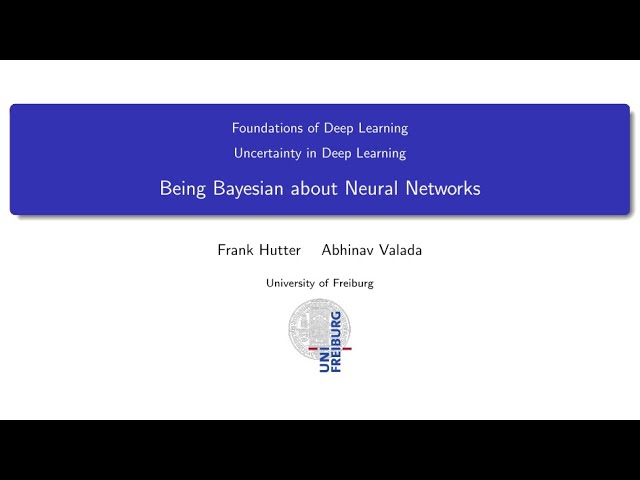 11.02 Being Bayesian about Neural Networks