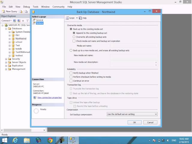 15 MTA 98 364  SQL Server backup
