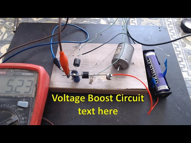 Voltage Boost Circuit Using Inductor Coil Diy Electronics Project