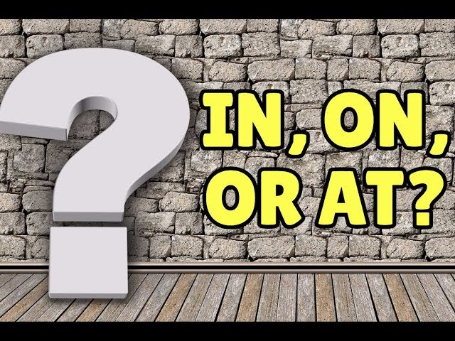 English Prepositions: IN, ON, AT