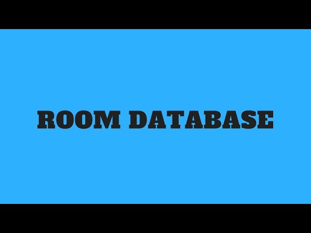 ROOM DATABASE