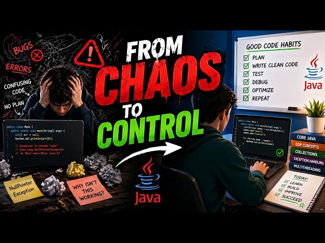 From Chaos to Control|Part 1|Java|Naman Bharti Classes 