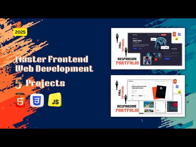 Build 5 Real World Web Development Projects | Full Frontend Projects HTML, CSS JAVASCRIPT