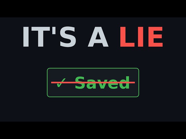 What actually happens when you hit save