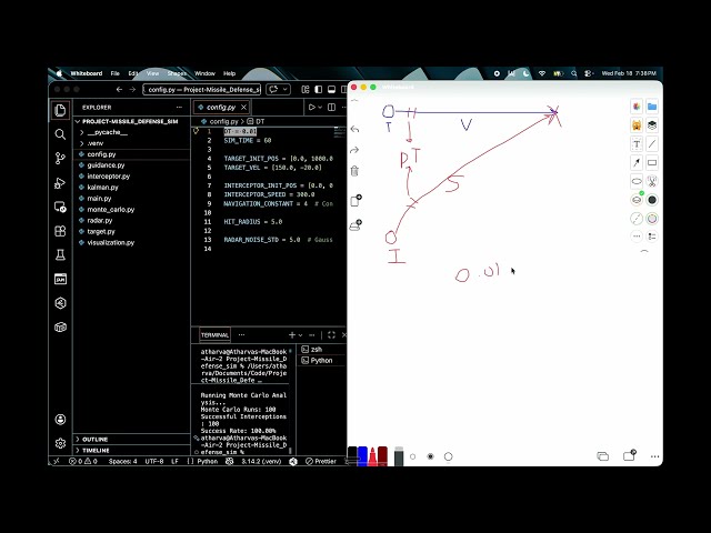 I Built a Missile Guidance System in Python (Proportional Navigation Simulation)