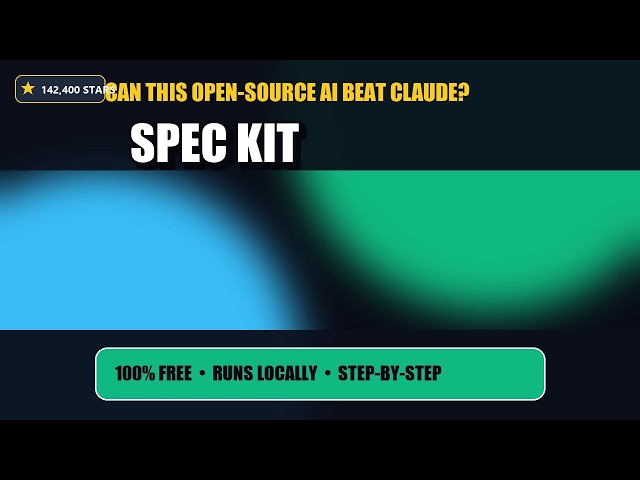 Can Free Open Source Beat Closed AI? Testing Spec Kit