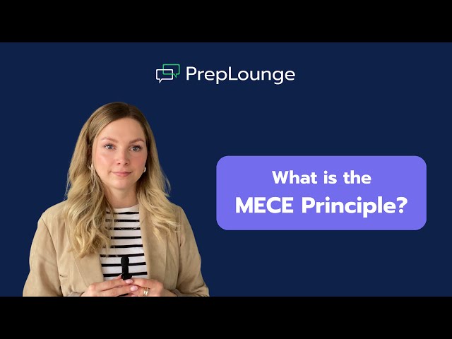 The MECE Principle  | PrepLounge