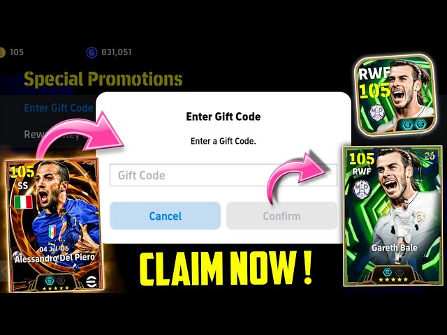 New Gift Code For Epic Rewards 😱 eFootball 2026™ Mobile 