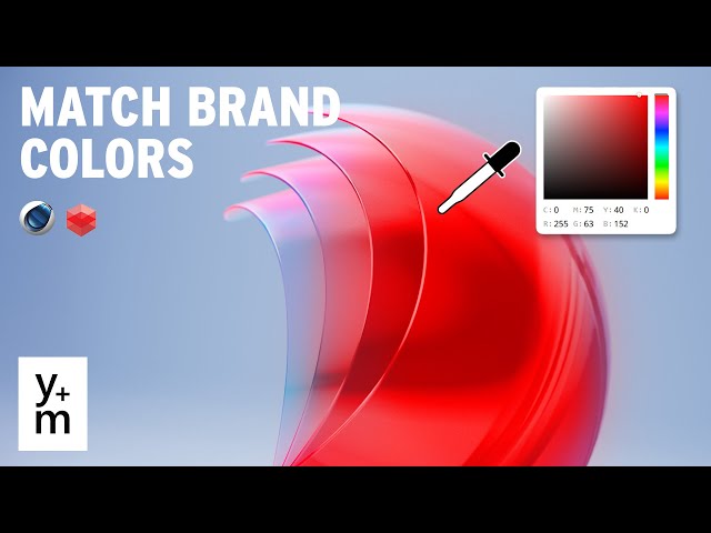 Get Accurate Brand Colors In C4D Redshift With This Trick.
