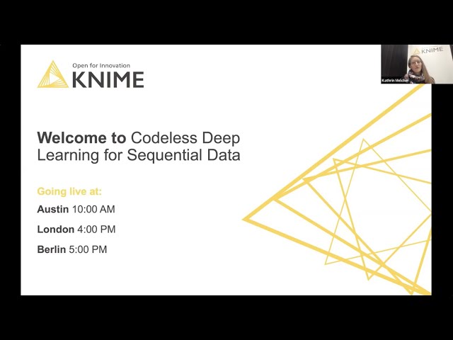 Codeless Deep Learning for Sequential Data