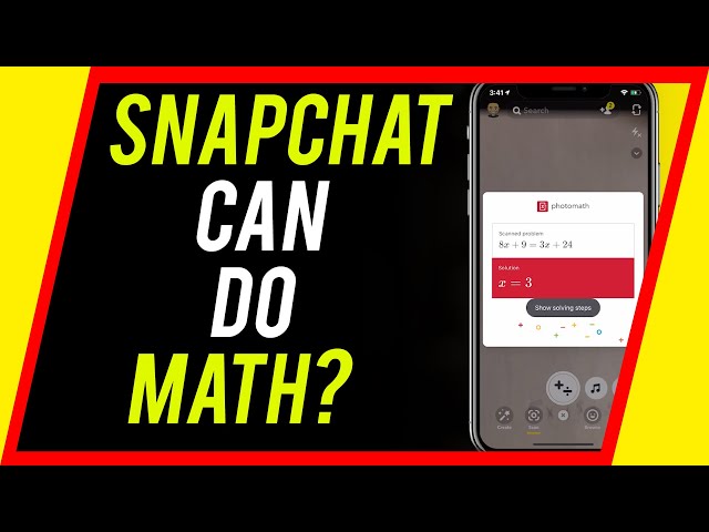 How to Solve Math Problems With Snapchat